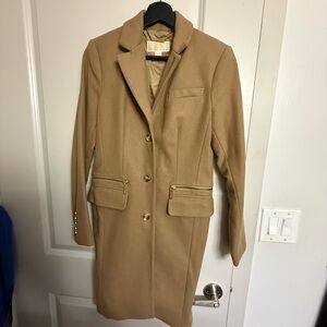 Women’s Michael Kors Wool Blend Women's Tan Coat